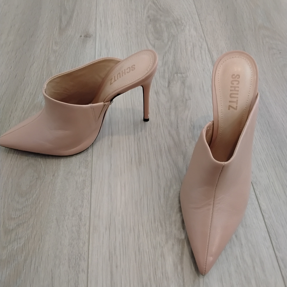 Schutz Women's Pink Mules